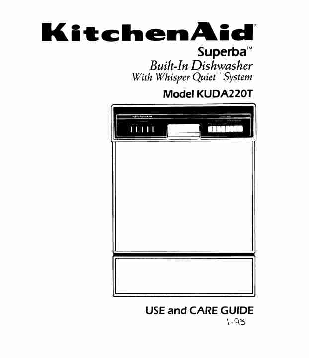 KitchenAid Dishwasher KUDA220T-page_pdf
